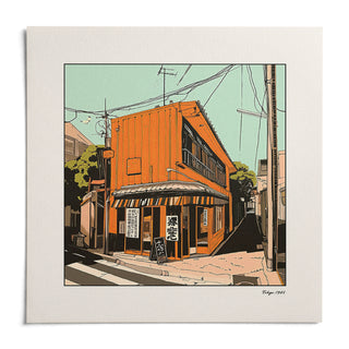 Tokyo Wall Art, shown as an unframed paper print on a plain white background