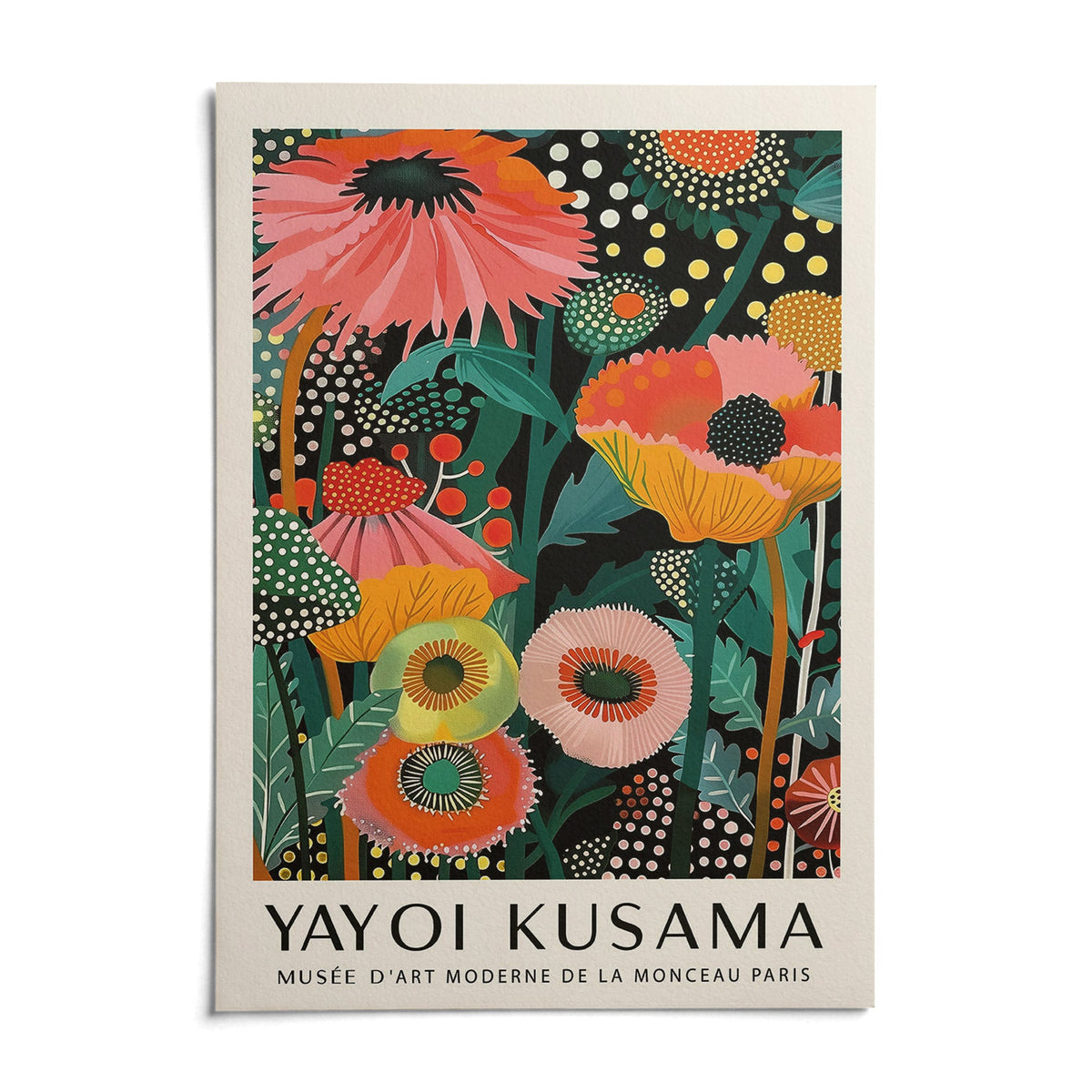 Botanical Glow as it arrives: an unframed matte paper print