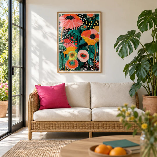 Tropischer Flora-Print