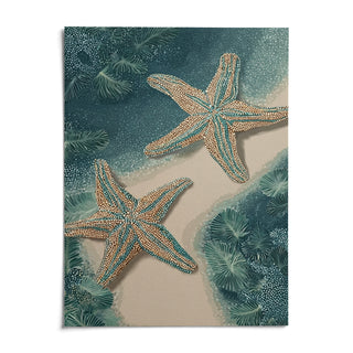 Underwater Starfish Print, shown as an unframed paper print on a plain white background