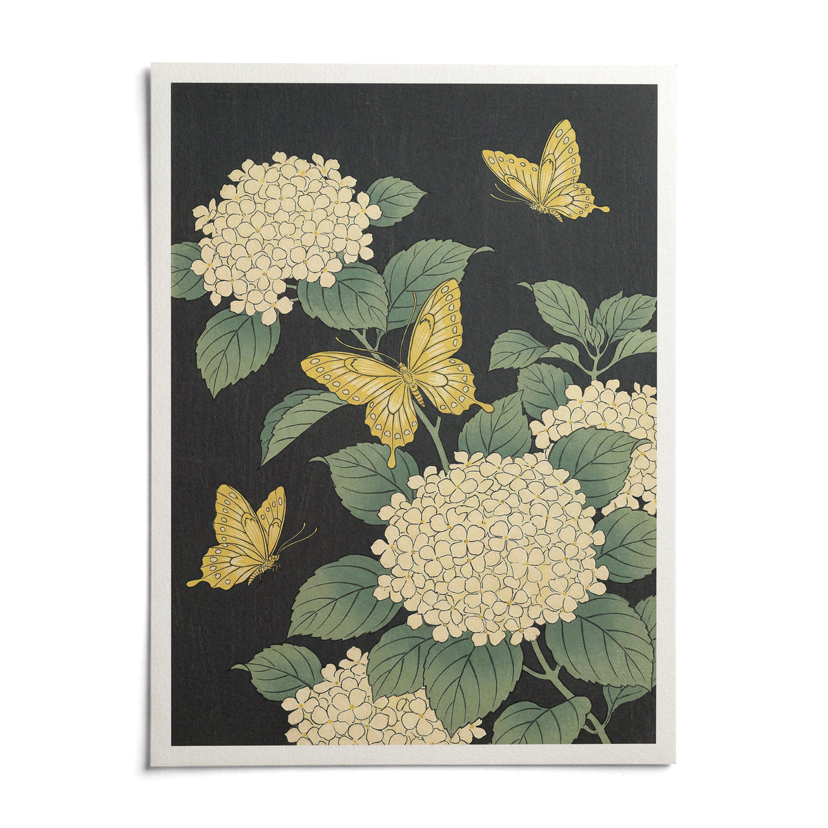 Vintage Butterfly Poster, shown as an unframed paper print on a plain white background