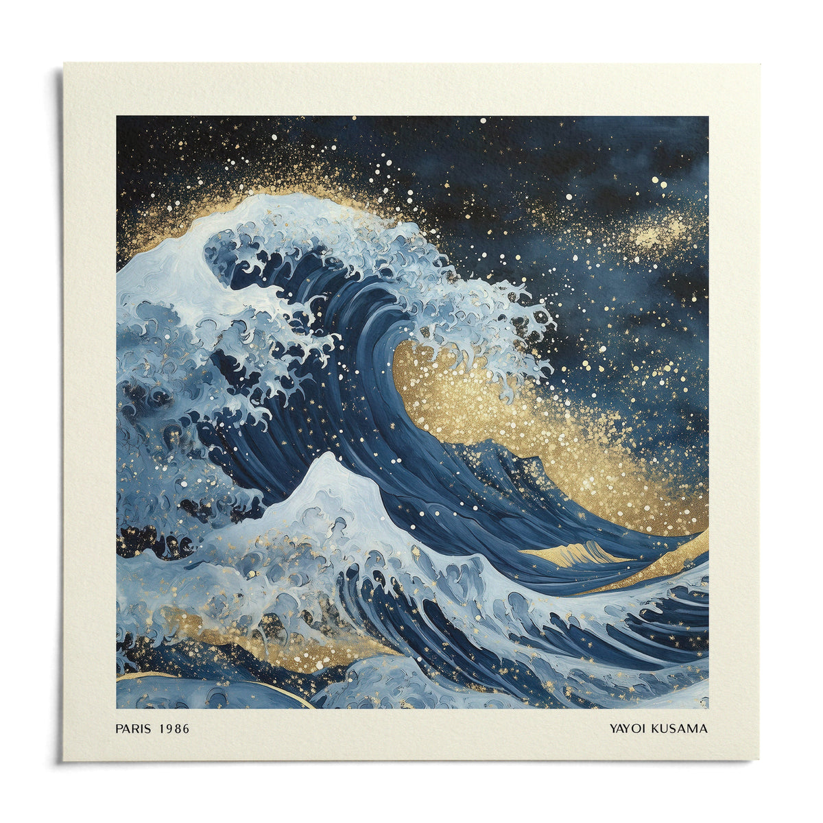 Wall Art of the Ocean, shown as an unframed paper print on a plain white background