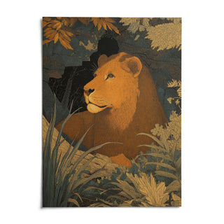 Wildlife Art Print, shown as an unframed paper print on a plain white background