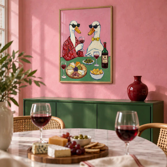 Anatre al formaggio e vino