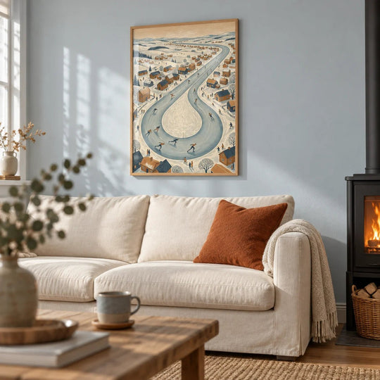 Winter Village Art
