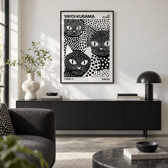 Gatos negros de Kusama