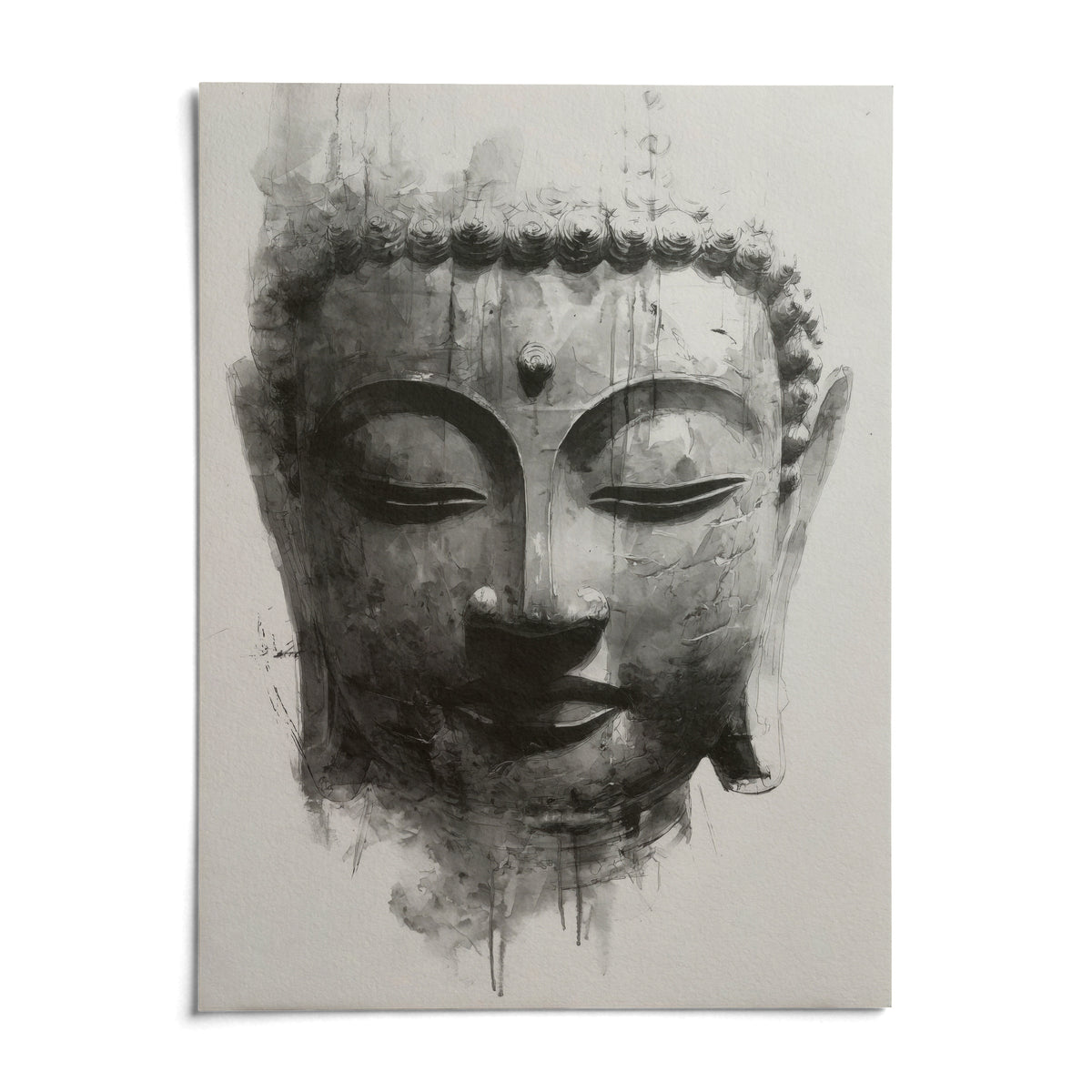 Zen Home Decor, shown as an unframed paper print on a plain white background