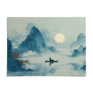 Zen Wall Art Print, shown as an unframed paper print on a plain white background
