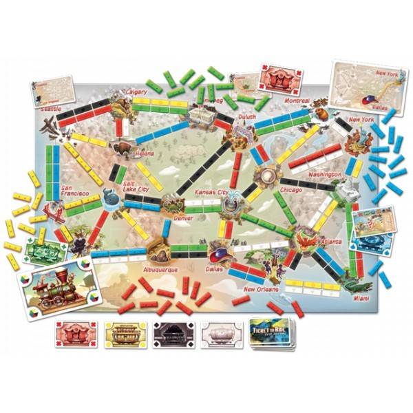 Les Aventuriers du Rail : Mon Premier Voyage - États-Unis (FR) JEUX - Famille