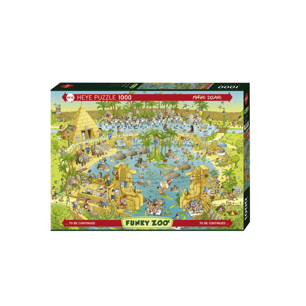 Puzzle 1000: Nile Habitat Degano - Funky Zoo CASSE-TÊTE - 1000 morceaux